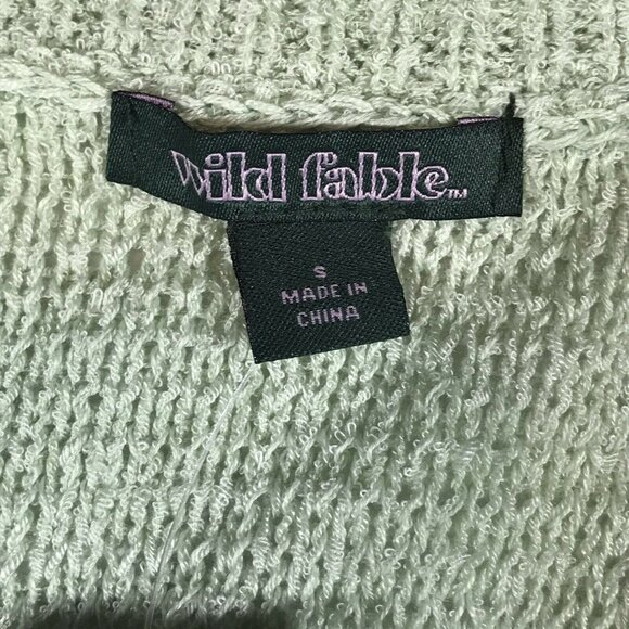 Wild Fable Womens Size Small Sweater Cardigan Knit Open Front Light Green New - Picture 3 of 11